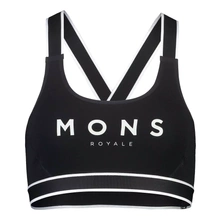 Biustonosz sportowy damski merino Mons Royale Stella X-Back Bra Logo