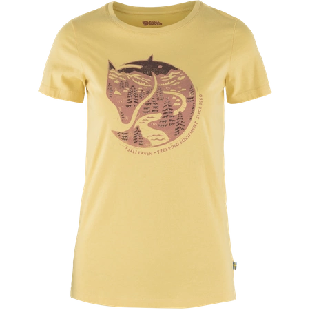 Koszulka damska Fjällräven Arctic Fox - Mais Yellow