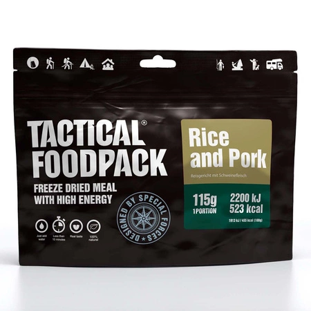 Żywność liofilizowana Tactical Foodpack danie z ryżem i wieprzowiną