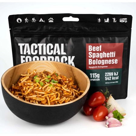 Żywność liofilizowana Tactical Foodpack Spaghetti Bolognese z wołowiną